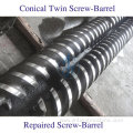 65/132 conical twin screw and barrel for extruders